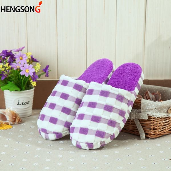 winter warm plush slippers men women flats soft sole women indoor floor slippers shoes plush home for lovers couples, Black