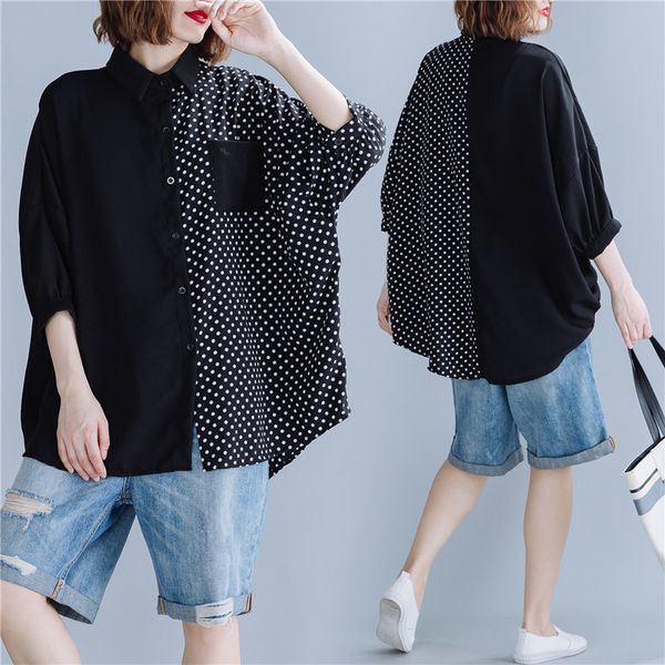 7xl 6xl 5xl polka dot plus size womens shirt and blouses tunic vintage loose shirts summer autumn casual blouse ladies blusas, White
7xl 6xl 5xl polka dot plus size womens shirt and blouses tunic vintage loose shirts summer autumn casual blouse ladies blusas, White
