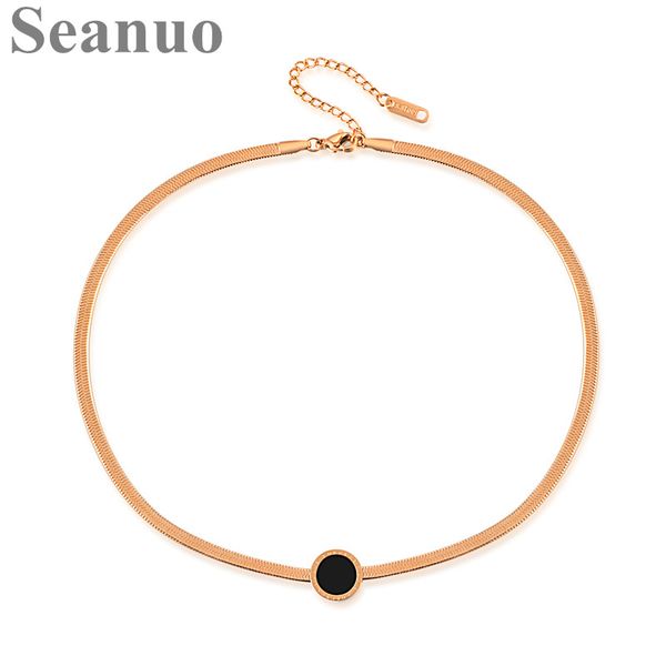 seanuo silver/rose gold color strand chain simple decorative necklace for women fashion charm lady choker collar bead necklaces, Golden;silver
seanuo silver/rose gold color strand chain simple decorative necklace for women fashion charm lady choker collar bead necklaces, Golden;silver