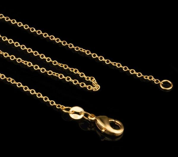 fashion jewelry 1mm 18k gold plated necklaces chains 925 sterling silver o cross chain necklace diy chain 18-24 inches
fashion jewelry 1mm 18k gold plated necklaces chains 925 sterling silver o cross chain necklace diy chain 18-24 inches