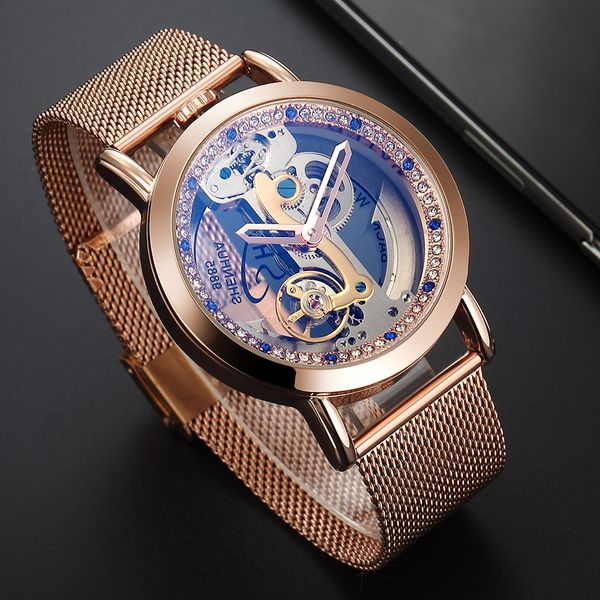 creative automatic mechanical watch watches transparent diamonds men skeleton self winding steel mesh clocks, Slivery;brown
creative automatic mechanical watch watches transparent diamonds men skeleton self winding steel mesh clocks, Slivery;brown