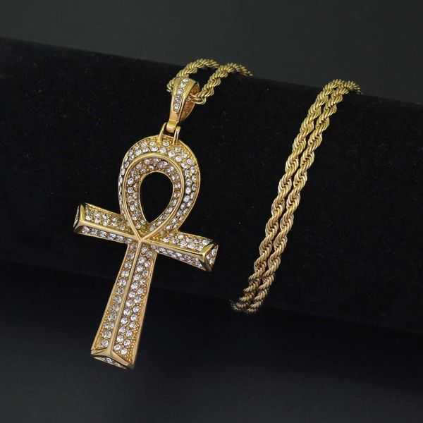 hip hop anka cross diamonds pendant necklaces for men women stainless steel rhinestone luxury necklace cuban chain fashion religion jewelry, Silver
hip hop anka cross diamonds pendant necklaces for men women stainless steel rhinestone luxury necklace cuban chain fashion religion jewelry, Silver