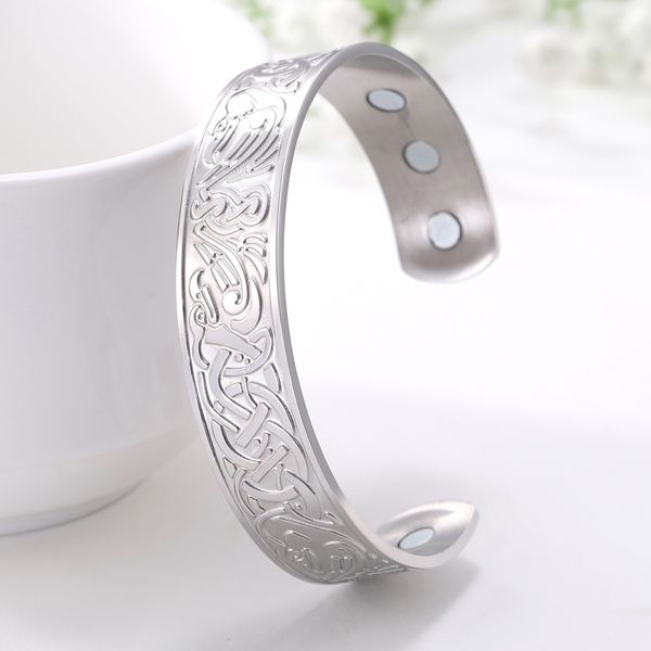 skyrim health magnetic therapy 316l stainless steel bracelets phoenix totem viking cuff bangle wiccan amulet bracelet women men, Black
skyrim health magnetic therapy 316l stainless steel bracelets phoenix totem viking cuff bangle wiccan amulet bracelet women men, Black