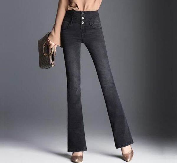 flare pants for women plus size high waist denim jeans casual spring autumn elastic black blue new fashion slimming hdl0803
flare pants for women plus size high waist denim jeans casual spring autumn elastic black blue new fashion slimming hdl0803