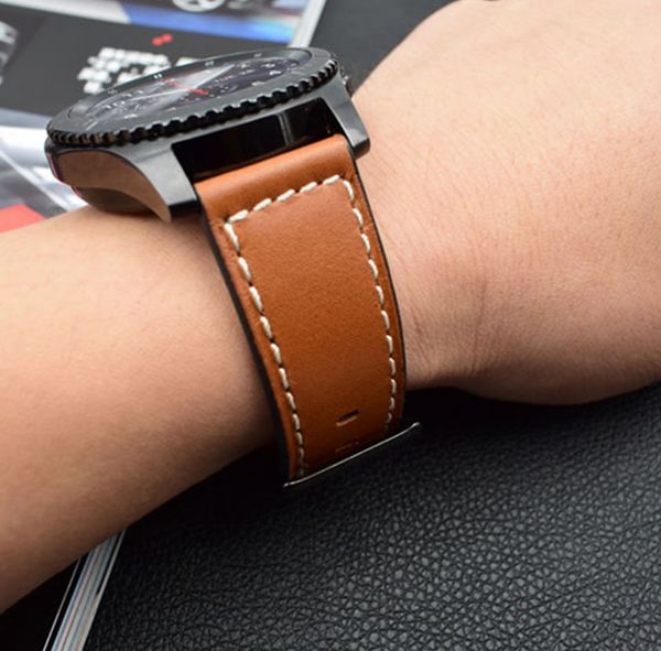 22mm leather watch band for huami for huawei watch 2 pro wrist strap samsung gear s3 classic frontier replacement bracelet, Black;brown
22mm leather watch band for huami for huawei watch 2 pro wrist strap samsung gear s3 classic frontier replacement bracelet, Black;brown