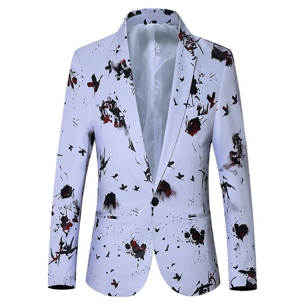 blazer for men new spring and autumn men floral size men's suit casual slim flower color mens blazer, White;black
blazer for men new spring and autumn men floral size men's suit casual slim flower color mens blazer, White;black