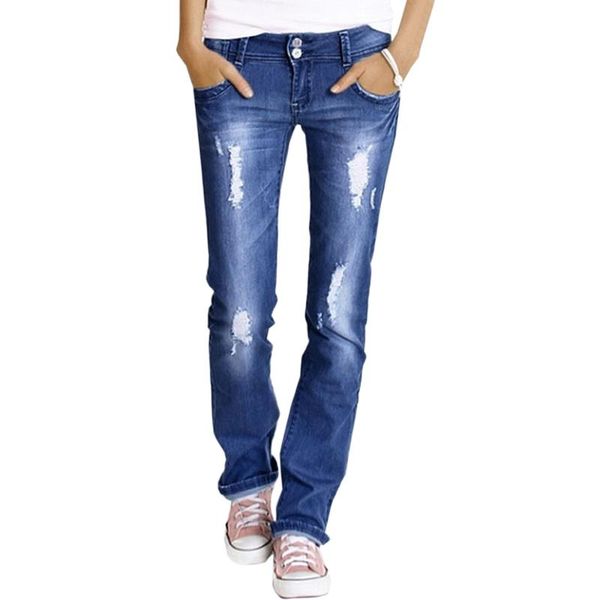 mjartoria women ripped jeans retro vintage long denim pants femme boyfriend loose hole jeans trousers autumn ladies, Blue
mjartoria women ripped jeans retro vintage long denim pants femme boyfriend loose hole jeans trousers autumn ladies, Blue
