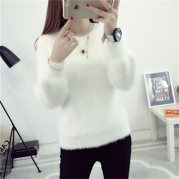 women candy colors sweaters fashion autumn winter warm mohair o-neck pullover long sleeve casual sweater knitted ns8924, White;black
women candy colors sweaters fashion autumn winter warm mohair o-neck pullover long sleeve casual sweater knitted ns8924, White;black