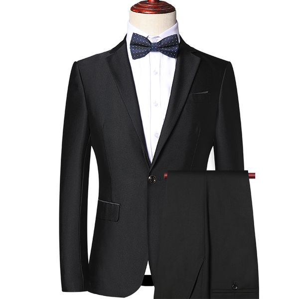 pure color men's formal suits 2020 new men business suit jacket and pants size s m-xxxl-4xl fashion men job suit two-piece sets, White;black
pure color men's formal suits 2020 new men business suit jacket and pants size s m-xxxl-4xl fashion men job suit two-piece sets, White;black