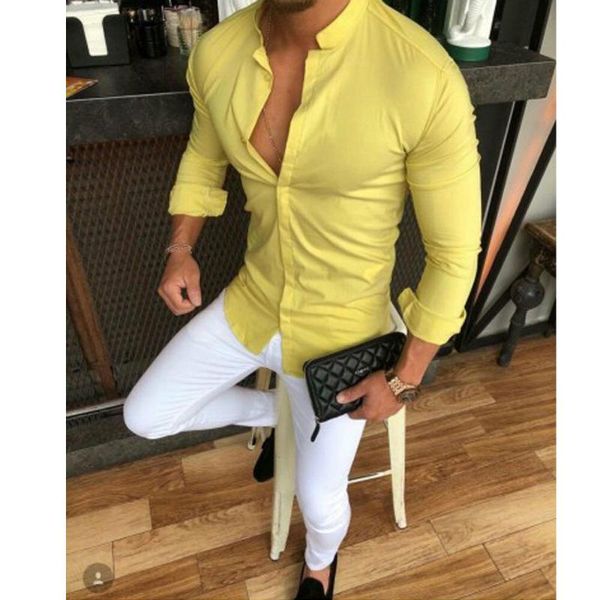 men shirt brand 2019 male long sleeve shirts casual hit color slim fit black man dress shirts, White;black
men shirt brand 2019 male long sleeve shirts casual hit color slim fit black man dress shirts, White;black