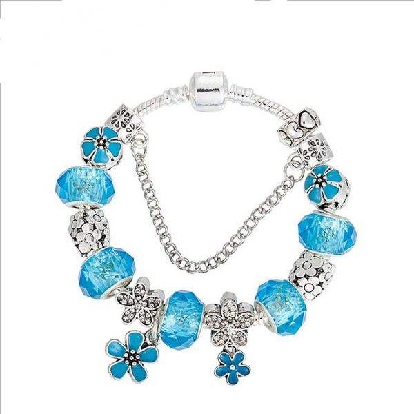new luxury fashion brand contracted for pandora beads bracelet diy white /blue drops oil flowers women bracelet, Golden;silver
new luxury fashion brand contracted for pandora beads bracelet diy white /blue drops oil flowers women bracelet, Golden;silver