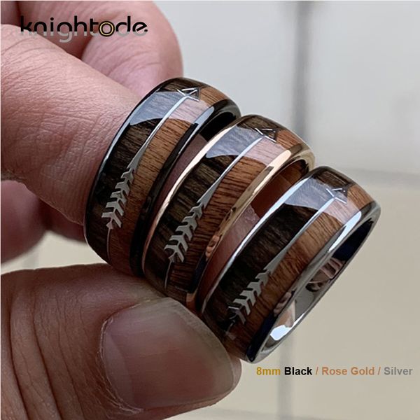 8/6mm fashion rose gold tungsten carbide wood rings women men classic silver engagement band and steel arrow inlay black style, Golden;silver
8/6mm fashion rose gold tungsten carbide wood rings women men classic silver engagement band and steel arrow inlay black style, Golden;silver