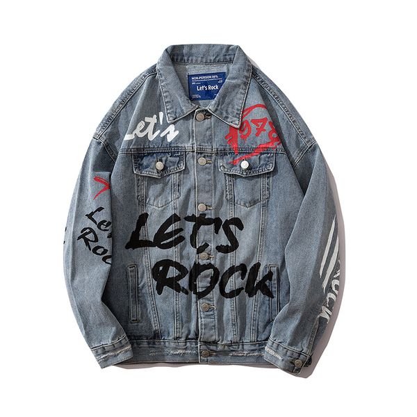 unique mens designer printed denim jackets ripped fashion slim fit streetwear motorcycle biker epaulet blue jeans jacket coat tm3504, Black;brown
unique mens designer printed denim jackets ripped fashion slim fit streetwear motorcycle biker epaulet blue jeans jacket coat tm3504, Black;brown