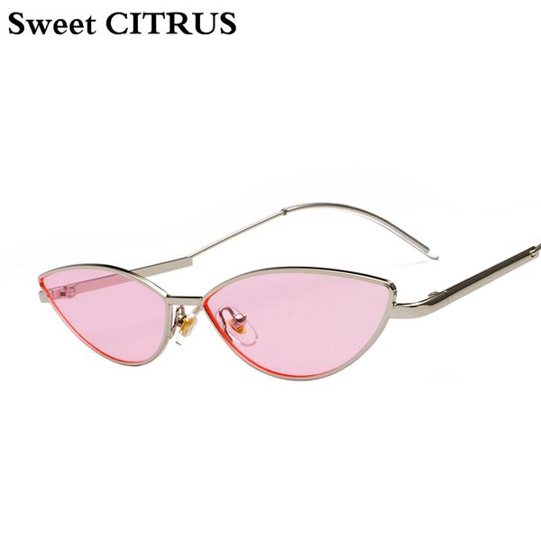 sweet citrus 2019 cute cat eye sunglasses women retro small black yellow pink cateye sun glasses vintage shades for female, White;black
sweet citrus 2019 cute cat eye sunglasses women retro small black yellow pink cateye sun glasses vintage shades for female, White;black