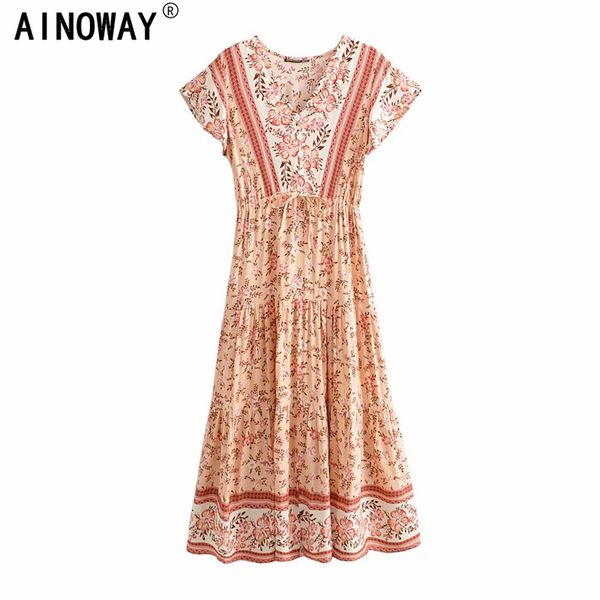 vintage chic women floral print short sleeve tassel ruffles pleated bohemian maxi dresses ladies v-neck rayon boho happie dress, Black;gray
vintage chic women floral print short sleeve tassel ruffles pleated bohemian maxi dresses ladies v-neck rayon boho happie dress, Black;gray