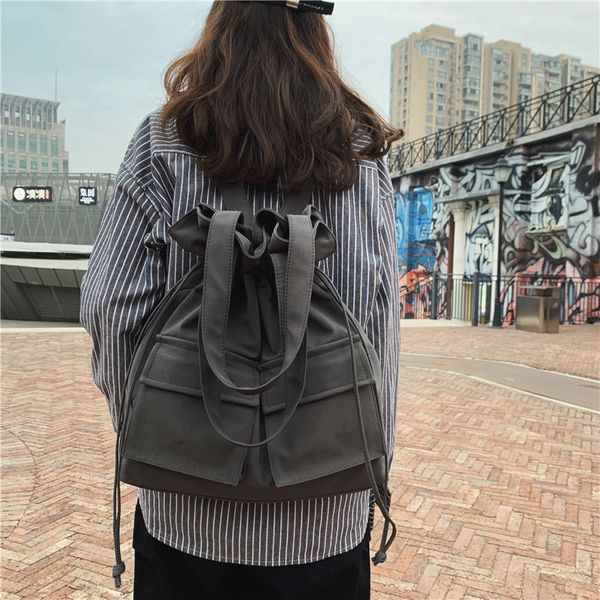 ladies korean large-capacity retro canvas school bag drawstring high school student dual-purpose backpack student backpack
ladies korean large-capacity retro canvas school bag drawstring high school student dual-purpose backpack student backpack