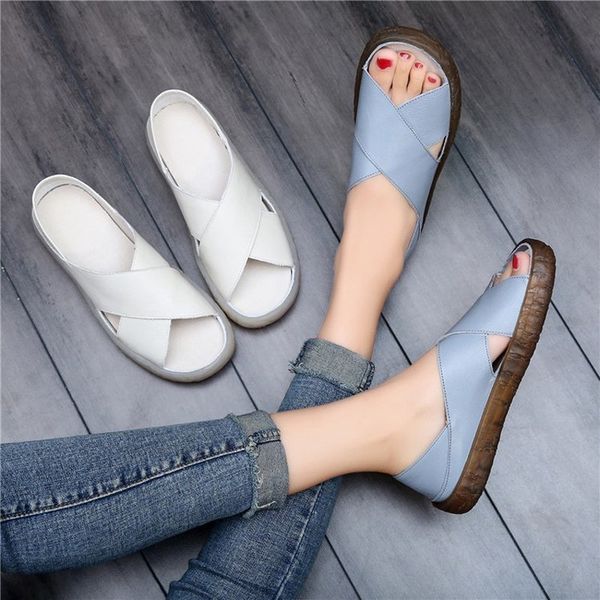 women sandals 2019 summer casual women shoes leather ladies flat sandal soft bottom slip on sandals handmade woman, Black
women sandals 2019 summer casual women shoes leather ladies flat sandal soft bottom slip on sandals handmade woman, Black