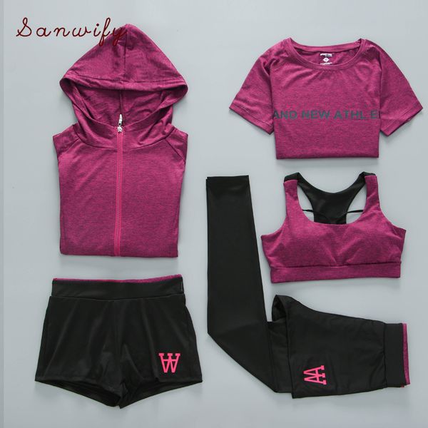 piece set women yoga suit hooded coats+t shirt+bra+shorts+pants quick dry sports fitness gym sets outdoor running clothing, White;red
piece set women yoga suit hooded coats+t shirt+bra+shorts+pants quick dry sports fitness gym sets outdoor running clothing, White;red