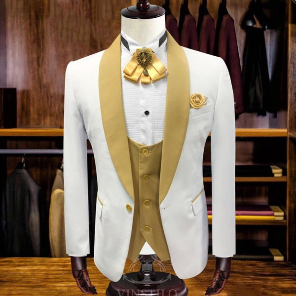 italian 2020 shawl collar men tuxedo slim wedding suits groomsmen suit 3 pieces groom wedding dress men suits set, White;black
italian 2020 shawl collar men tuxedo slim wedding suits groomsmen suit 3 pieces groom wedding dress men suits set, White;black