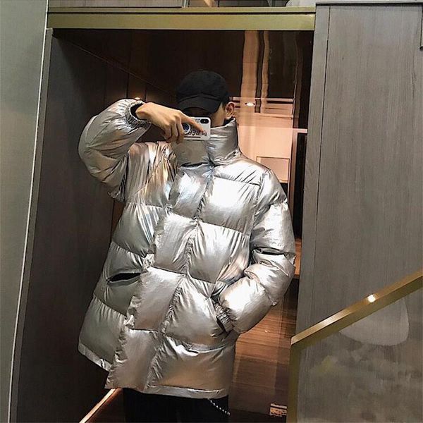 winter fashion reflective korean loose oversize men cotton clothes thickened shiny streetwear hip hop homme jacket coats, Black
winter fashion reflective korean loose oversize men cotton clothes thickened shiny streetwear hip hop homme jacket coats, Black