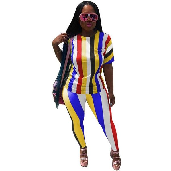 радуга полосатый sexy 2 two piece set женщины с коротким рукавом -shirt верхняя и лето брючный костюм повседневный sweatsuit tracksuit tide, Gray
радуга полосатый sexy 2 two piece set женщины с коротким рукавом -shirt верхняя и лето брючный костюм повседневный sweatsuit tracksuit tide, Gray