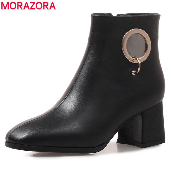 morazora plus size 34-43 new 2019 ankle boots square heels autumn winter boots solid color fashion women shoes drop ship, Black
morazora plus size 34-43 new 2019 ankle boots square heels autumn winter boots solid color fashion women shoes drop ship, Black