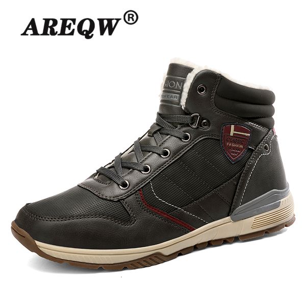 new men's boots plush keep warm ankle boots snow warm fur mens shoes winter sneakers size 39-46, Black
new men's boots plush keep warm ankle boots snow warm fur mens shoes winter sneakers size 39-46, Black