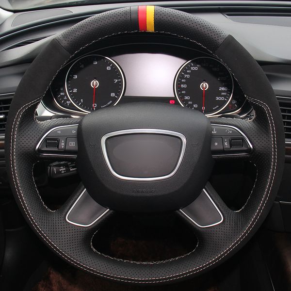 black natural leather black suede car steering wheel cover for audi q7 2012-2015 q3 q5 2013-2016 a4 (b8) 2014 2015
black natural leather black suede car steering wheel cover for audi q7 2012-2015 q3 q5 2013-2016 a4 (b8) 2014 2015