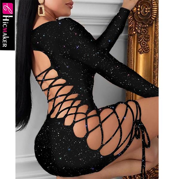 women glitter lace-up sequins dress crisscross bodycon long sleeve & club cocktail party vestido, Black;gray
women glitter lace-up sequins dress crisscross bodycon long sleeve & club cocktail party vestido, Black;gray