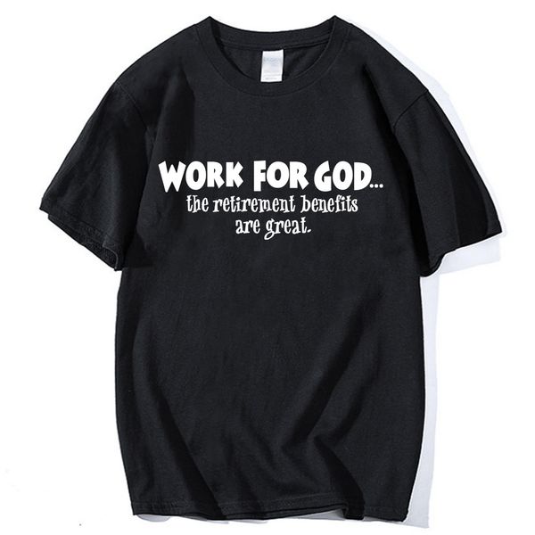 2019 summer streetwear hip-hop brand clothing work for god the benefits are great print t shirt fashion fitness men t-shirt, White;black
2019 summer streetwear hip-hop brand clothing work for god the benefits are great print t shirt fashion fitness men t-shirt, White;black