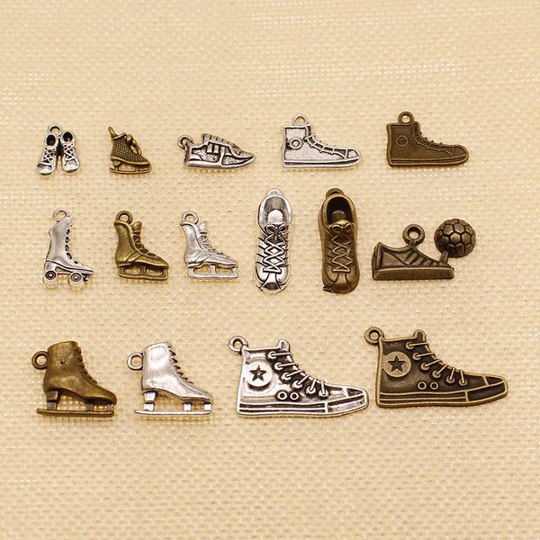 80 pieces mix jewelry findings components soccer and shoe sneakers skates hj189, Bronze;silver
80 pieces mix jewelry findings components soccer and shoe sneakers skates hj189, Bronze;silver