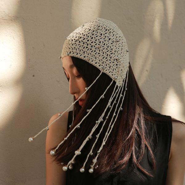 summer fisherman sunscreen bell pearl handmade crochet princess hollow tassel sunscreen hat literary fisherman hat, Blue;gray
summer fisherman sunscreen bell pearl handmade crochet princess hollow tassel sunscreen hat literary fisherman hat, Blue;gray
