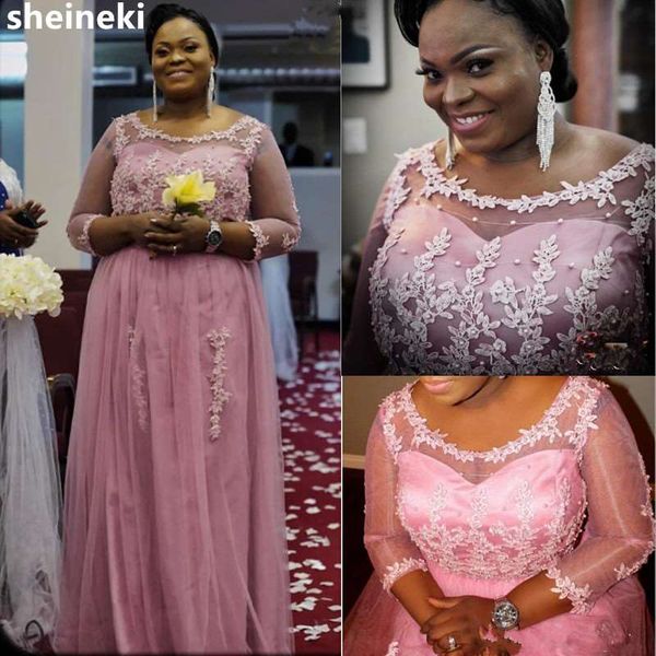2019 dusty pink sheer scoop long bridesmaid dresses long sleeve beads lace appliques tulle pearls gowns wedding party dress under 100, White;pink
2019 dusty pink sheer scoop long bridesmaid dresses long sleeve beads lace appliques tulle pearls gowns wedding party dress under 100, White;pink