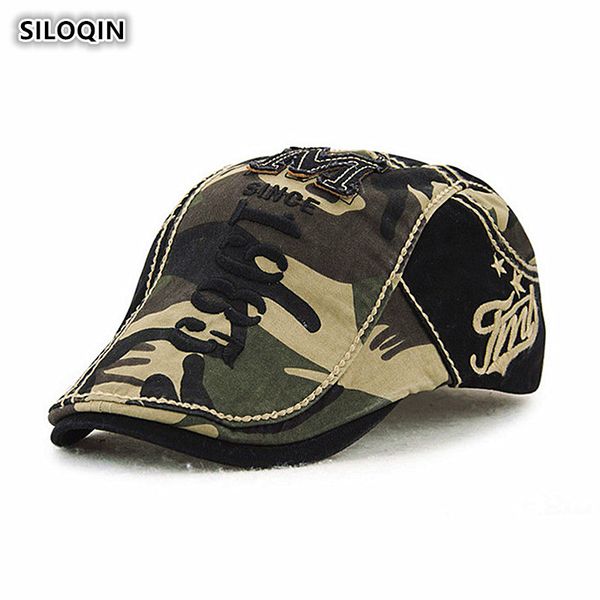 siloqin summer new trend men's cotton berets letter embroidery splice camouflage tongue cap adjustable wild casual travel visor, Blue;gray
siloqin summer new trend men's cotton berets letter embroidery splice camouflage tongue cap adjustable wild casual travel visor, Blue;gray