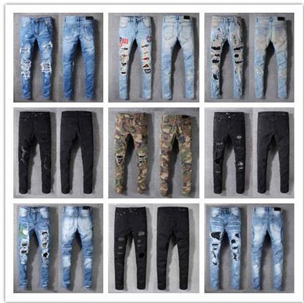 мужские проблемные ripped патчи jeans колено заплаты высокого качества тонкий стрейч брюки проблемные джинсы моды брюки, Blue
мужские проблемные ripped патчи jeans колено заплаты высокого качества тонкий стрейч брюки проблемные джинсы моды брюки, Blue