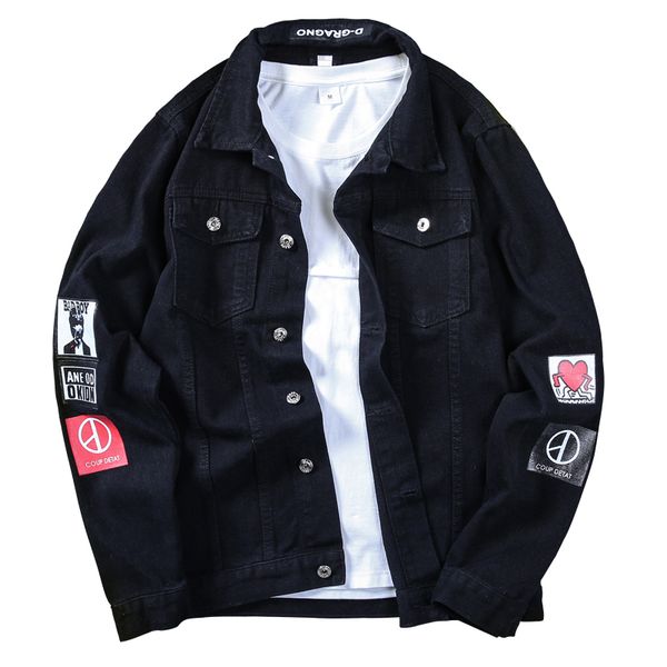 men's large size denim jackets light blue jean jackets new fashion male cotton black denim men loose, Black;brown
men's large size denim jackets light blue jean jackets new fashion male cotton black denim men loose, Black;brown