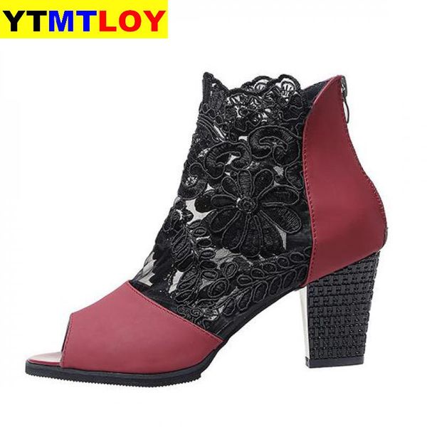 women sandals fashion summer shoes women high heels hollow mesh size 35 - 43 mujer sandalias gladiator embroider lace, Black
women sandals fashion summer shoes women high heels hollow mesh size 35 - 43 mujer sandalias gladiator embroider lace, Black