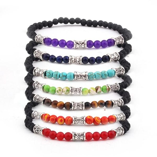 new 6mm chakra volcanic stone bead bracelet colorful chakra energy yoga energy bracelet handmade jewelry wholesale, Black
new 6mm chakra volcanic stone bead bracelet colorful chakra energy yoga energy bracelet handmade jewelry wholesale, Black