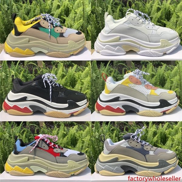 2019 triple s men shoes paris fashion platform women sneakers beige green yellow golden mesh leather male madame casual chaussure
2019 triple s men shoes paris fashion platform women sneakers beige green yellow golden mesh leather male madame casual chaussure