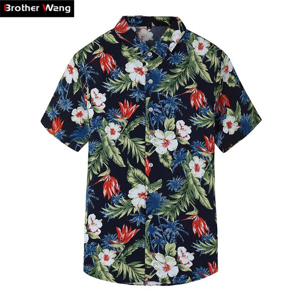 2019 summer new men's short sleeve shirt fashion casual hawaiian shirt flower male plus size 5xl 6xl 7xl, White;black
2019 summer new men's short sleeve shirt fashion casual hawaiian shirt flower male plus size 5xl 6xl 7xl, White;black