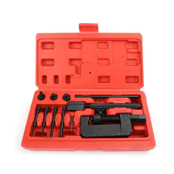 14pcs/set motorcycle bike chain breaker link splitter riveter riveting repair tool set remover chain tools cutter
14pcs/set motorcycle bike chain breaker link splitter riveter riveting repair tool set remover chain tools cutter