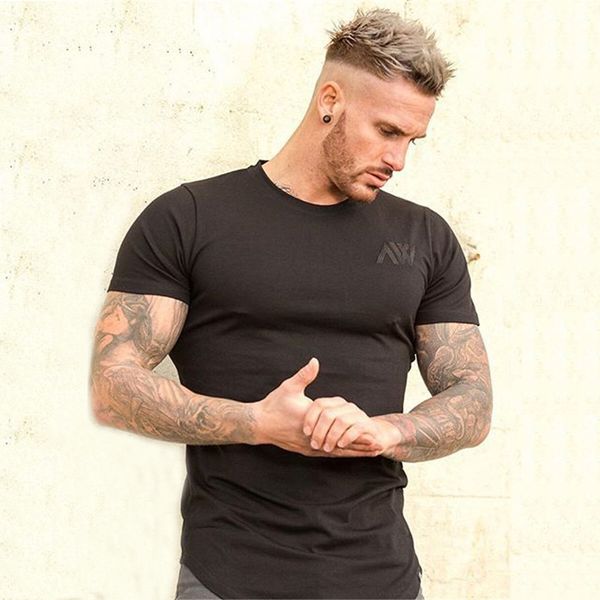 gym t shirt short sleeve running sport cotton t shirts men elastic fitness clothes muscle bodybuilding sweatshirt men & tee, Black;blue
gym t shirt short sleeve running sport cotton t shirts men elastic fitness clothes muscle bodybuilding sweatshirt men & tee, Black;blue