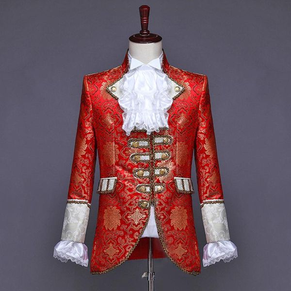 king prince vintage gothic suit sets renaissance medieval men stage party costume vest+coat+pants+tie full set plus size xs-xl, White;black
king prince vintage gothic suit sets renaissance medieval men stage party costume vest+coat+pants+tie full set plus size xs-xl, White;black
