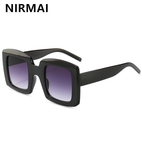 nirmai oversized square sunglasses men women flat fashion one piece lens sun glasses for women brand 2020 uv400, White;black
nirmai oversized square sunglasses men women flat fashion one piece lens sun glasses for women brand 2020 uv400, White;black