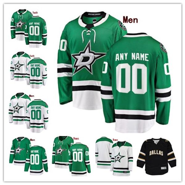 Cu tom dalla tar jamie benn tyler eguin alexander radulov any name any number men women youth titched green white jer ey 
Cu tom dalla tar jamie benn tyler eguin alexander radulov any name any number men women youth titched green white jer ey