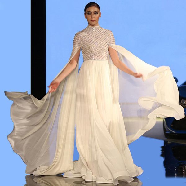 elegant white a line abric evening dresses with wrap high neck long sleeve sequined and beads muslim celebrity gowns, Black;red
elegant white a line abric evening dresses with wrap high neck long sleeve sequined and beads muslim celebrity gowns, Black;red