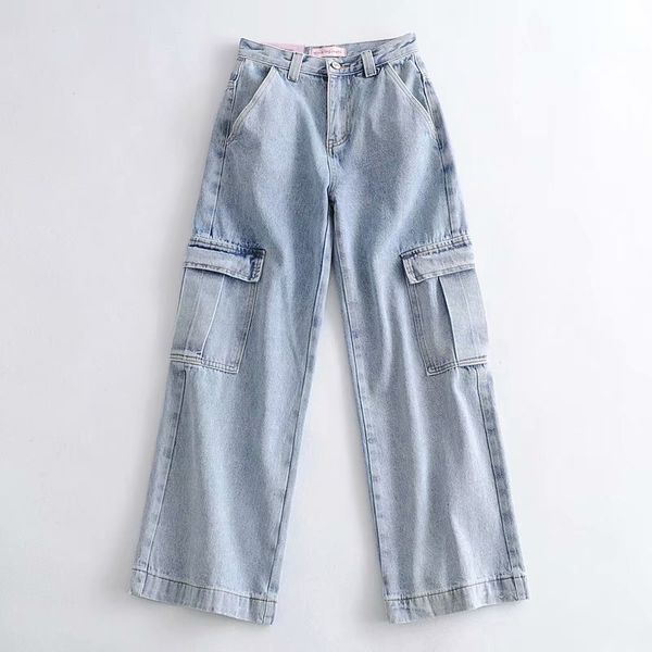 women's pants & capris autumn jeans for women high waist big pocket wide vintage loose harajuku trousers, Black;white
women's pants & capris autumn jeans for women high waist big pocket wide vintage loose harajuku trousers, Black;white