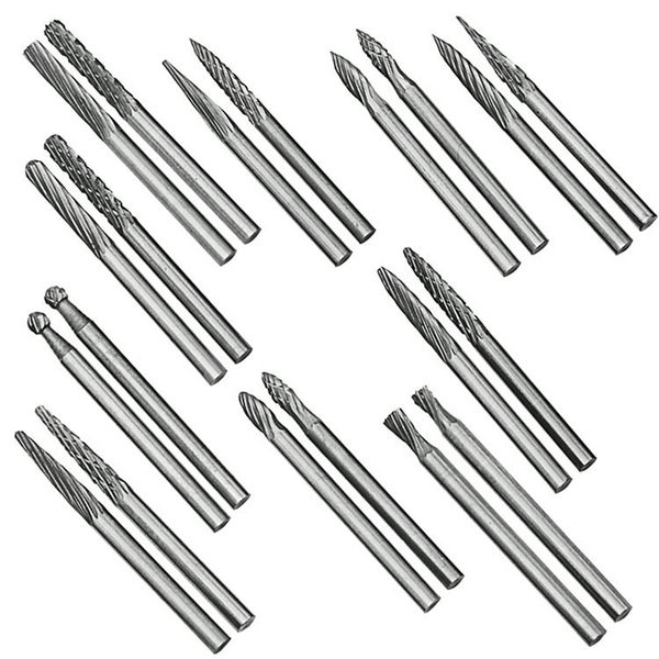 20pcs universal 3mm solid carbide burr set hard alloy drill bits rotary burrs for grinding woodworking milling cutters engraving
20pcs universal 3mm solid carbide burr set hard alloy drill bits rotary burrs for grinding woodworking milling cutters engraving