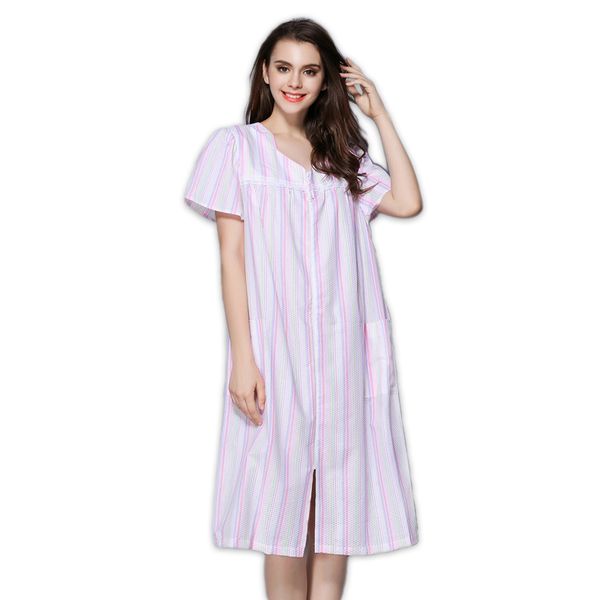 plus size summer 100% cotton stripe women nightgowns simple women sleep indoor casual sleepdress for s-xxxl 160kg, Black;red
plus size summer 100% cotton stripe women nightgowns simple women sleep indoor casual sleepdress for s-xxxl 160kg, Black;red