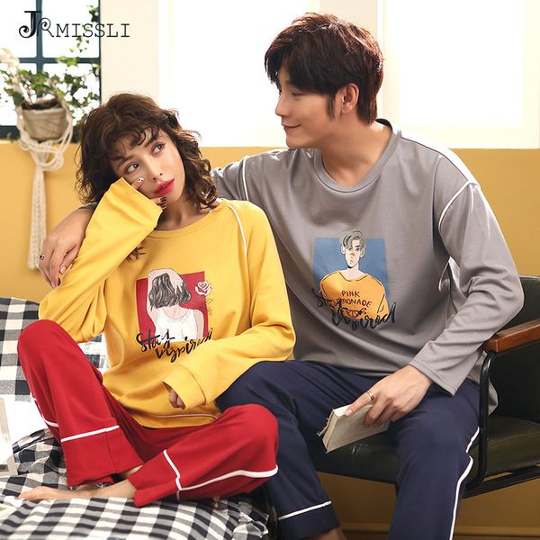jrmissli couple pajamas set 100% cotton pajamas spring autumn men and women sleepwear lover night suits, Blue;gray
jrmissli couple pajamas set 100% cotton pajamas spring autumn men and women sleepwear lover night suits, Blue;gray